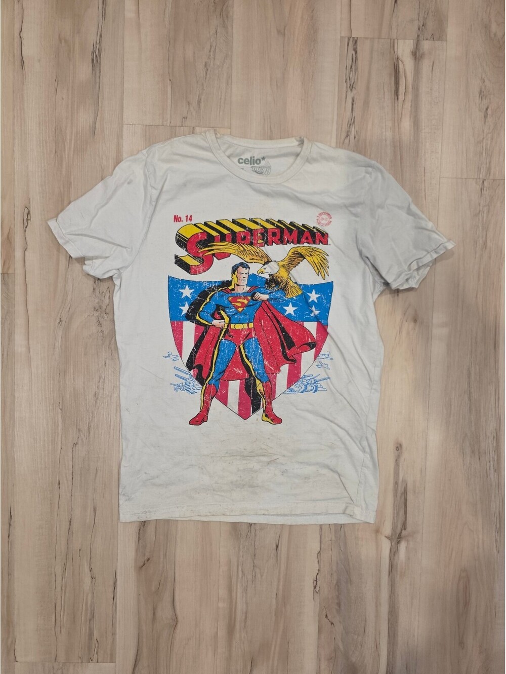 Celio Superman Graphic T-Shirt Size M